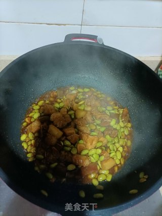 毛豆烧五花肉步骤9