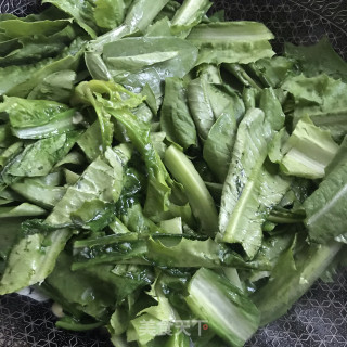 核桃油炒油麦菜步骤5