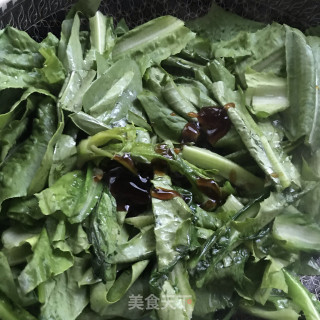 核桃油炒油麦菜步骤6