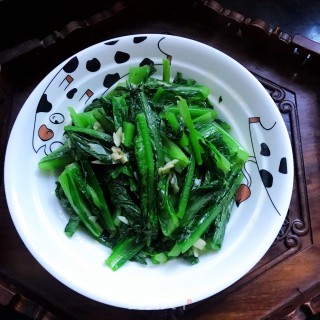 核桃油炒油麦菜步骤8