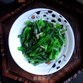 核桃油炒油麦菜步骤10