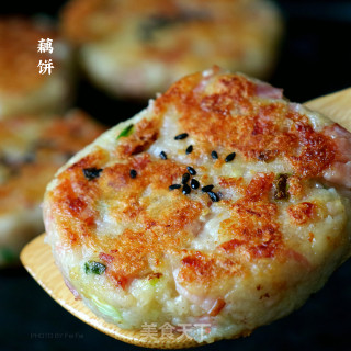 藕饼步骤9