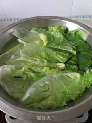蒜蓉蚝汁生菜步骤2