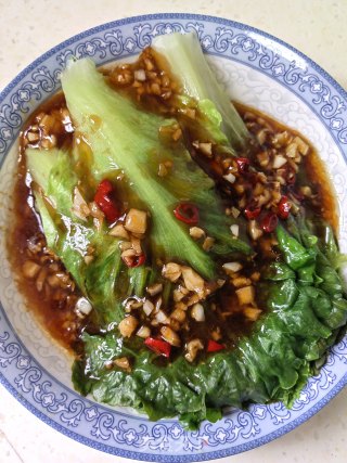 蒜蓉蚝汁生菜步骤8