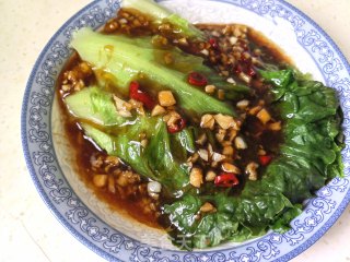 蒜蓉蚝汁生菜步骤9