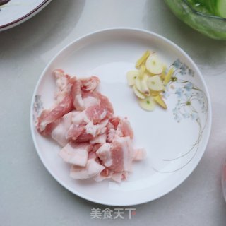 五花肉炒佛手瓜步骤4