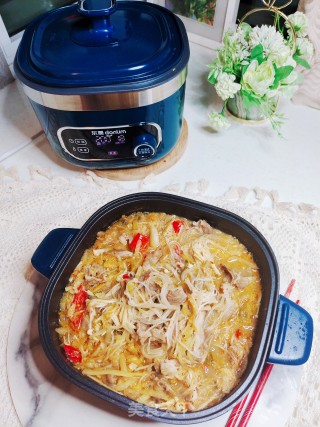 酸菜肥牛粉丝煲步骤10