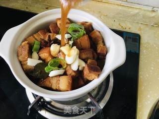 砂锅红烧肉炖豆腐步骤7