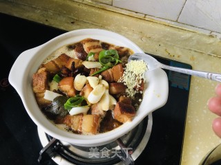 砂锅红烧肉炖豆腐步骤9