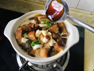 砂锅红烧肉炖豆腐步骤10