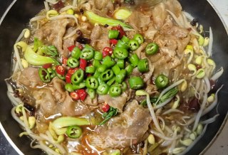 牛肉卷豆芽煮粉条步骤16