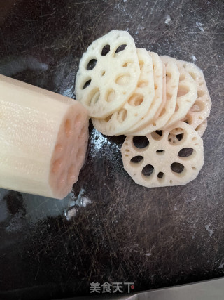 莲藕蒸肉饼步骤2