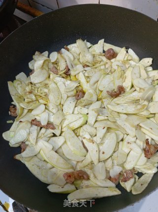 茭白肉片步骤3