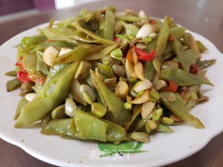 清炒眉豆步骤4