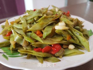 清炒眉豆步骤5