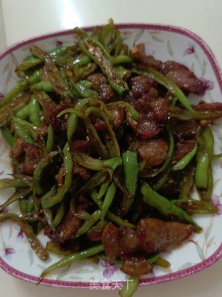 五花肉炒青椒步骤6