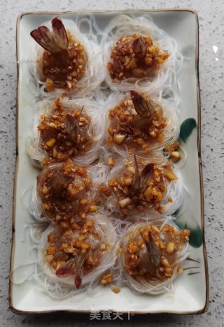 蒜蓉粉丝凤尾虾步骤11
