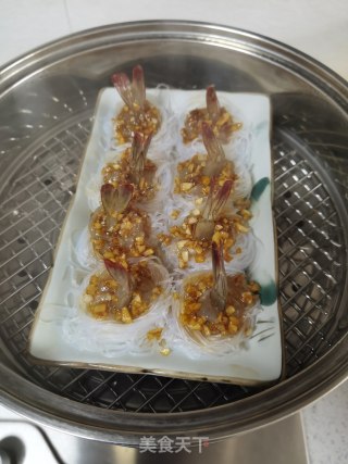 蒜蓉粉丝凤尾虾步骤12