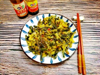 长豆角这样做鲜香软糯非常好吃～粉蒸长豆角步骤9