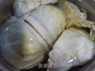 酸包菜肉末步骤2
