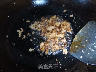 酸包菜肉末步骤5