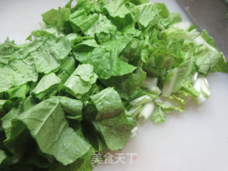 腊肉炒花菜毛毛菜步骤3