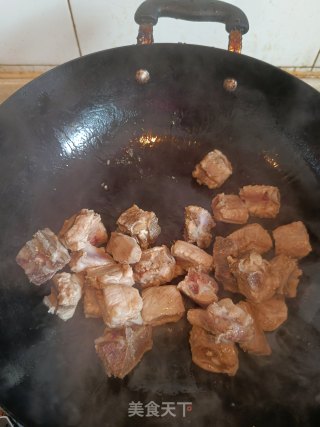 四季豆烧排骨步骤4
