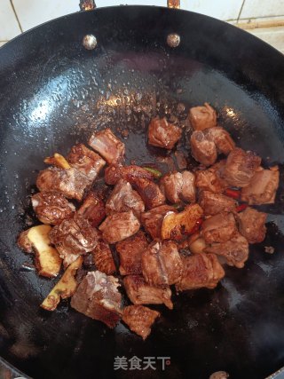 四季豆烧排骨步骤6