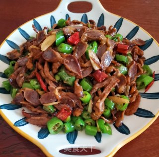 青椒炒鸡胗步骤10