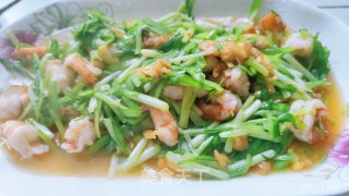 虾仁炒韭黄步骤6