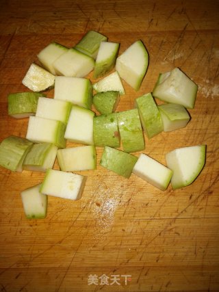 菜瓜炒牛肉粒步骤4