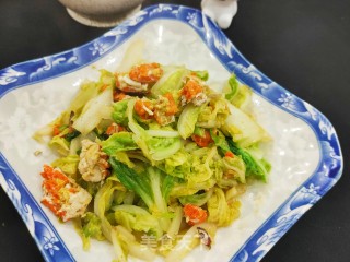 蟹黄烧白菜步骤10