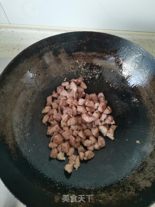 黑胡椒杏鲍菇牛肉粒步骤4