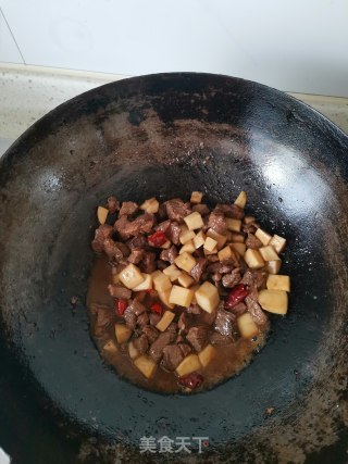 黑胡椒杏鲍菇牛肉粒步骤9