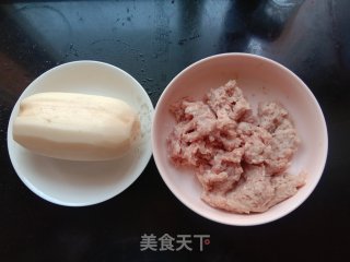 炸莲藕丸子步骤1