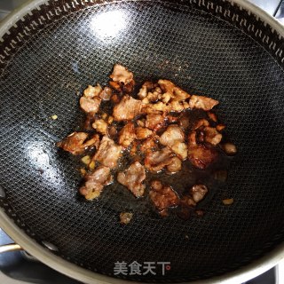 木耳菜花炒肉步骤4