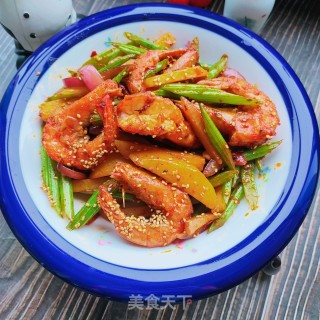 芹菜香辣虾步骤22