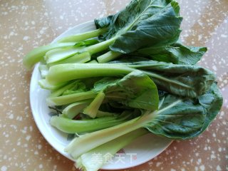 青菜炒肉片步骤2