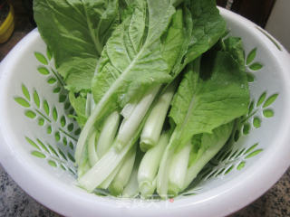 圆蛤肉炒毛毛菜步骤1