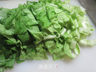 圆蛤肉炒毛毛菜步骤4