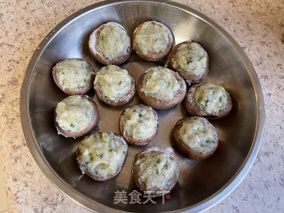 虾滑酿香菇步骤4
