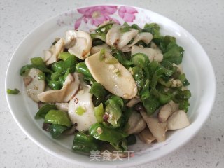 尖椒炒杏鲍菇步骤6