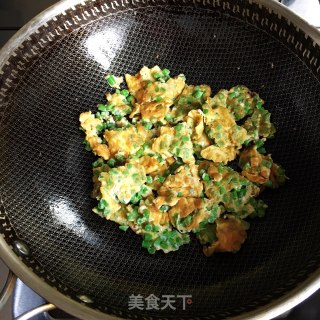 豆角煎鸡蛋步骤7