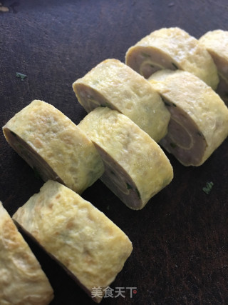 辣椒韭菜炒鲮鱼蛋卷步骤3