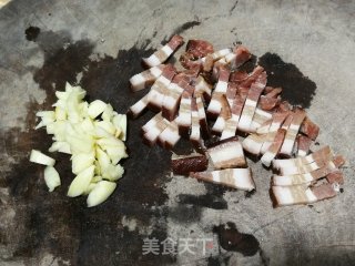 熏肉炒萝卜缨步骤4
