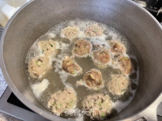 鲜菇丸子煮萝卜步骤6