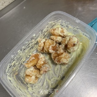 芥末虾球步骤8