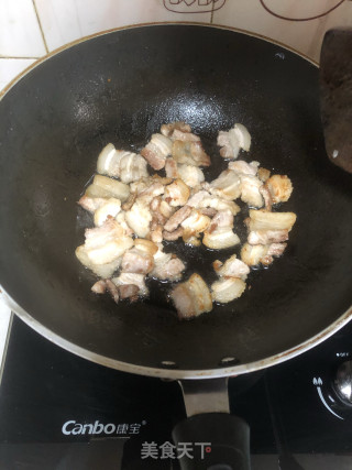 干豆角炒五花肉步骤4