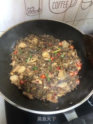 干豆角炒五花肉步骤12