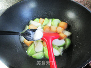 干贝烧煮夜开花步骤7